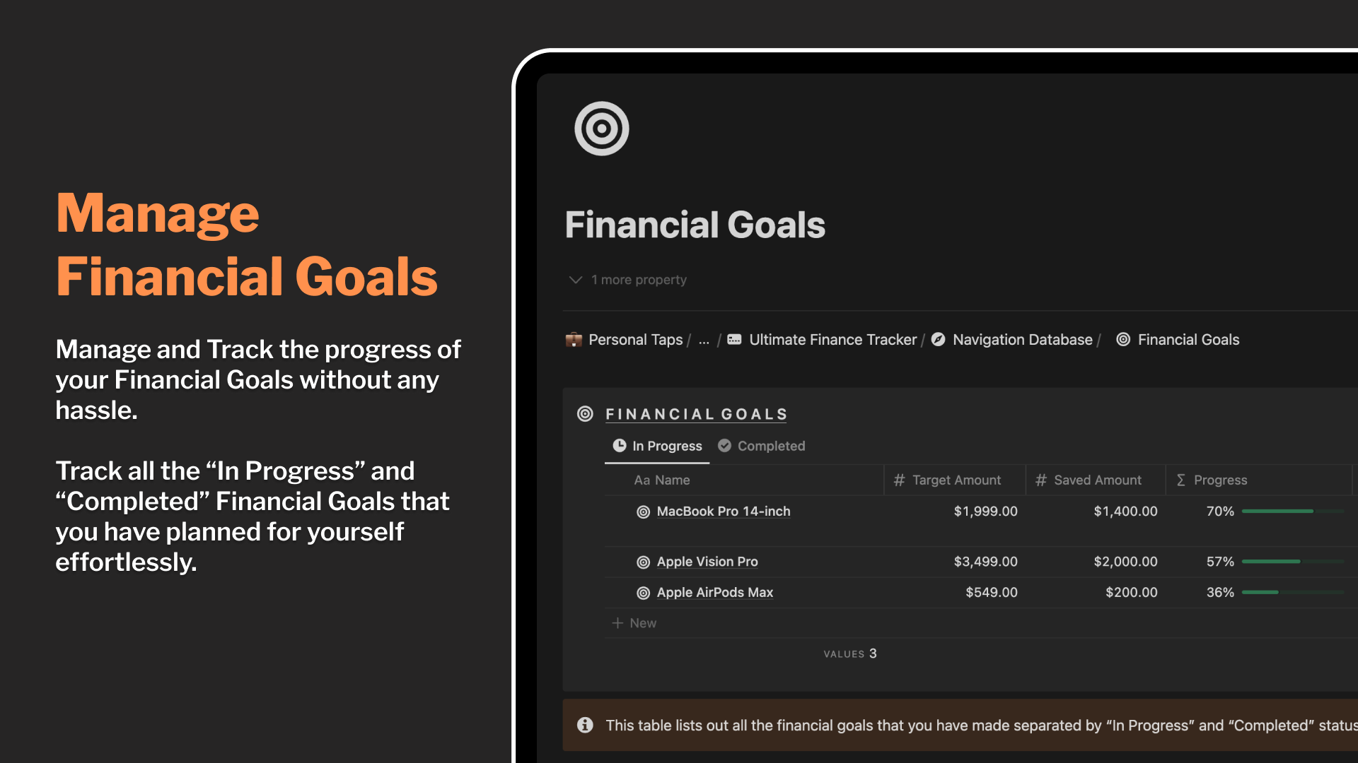 Notion Ultimate Finance Tracker gallery image