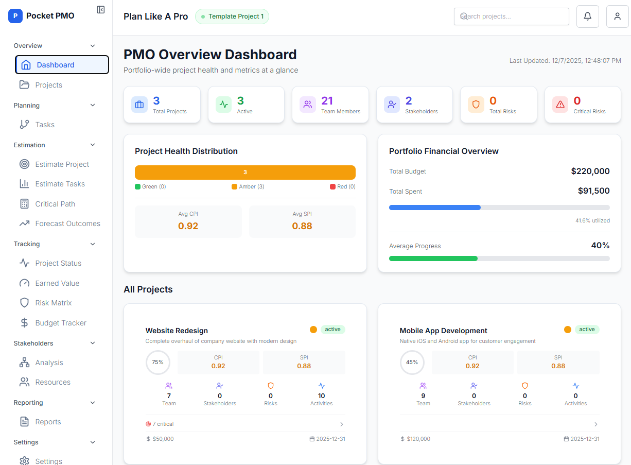Pocket PMO (Project Management Office) gallery image