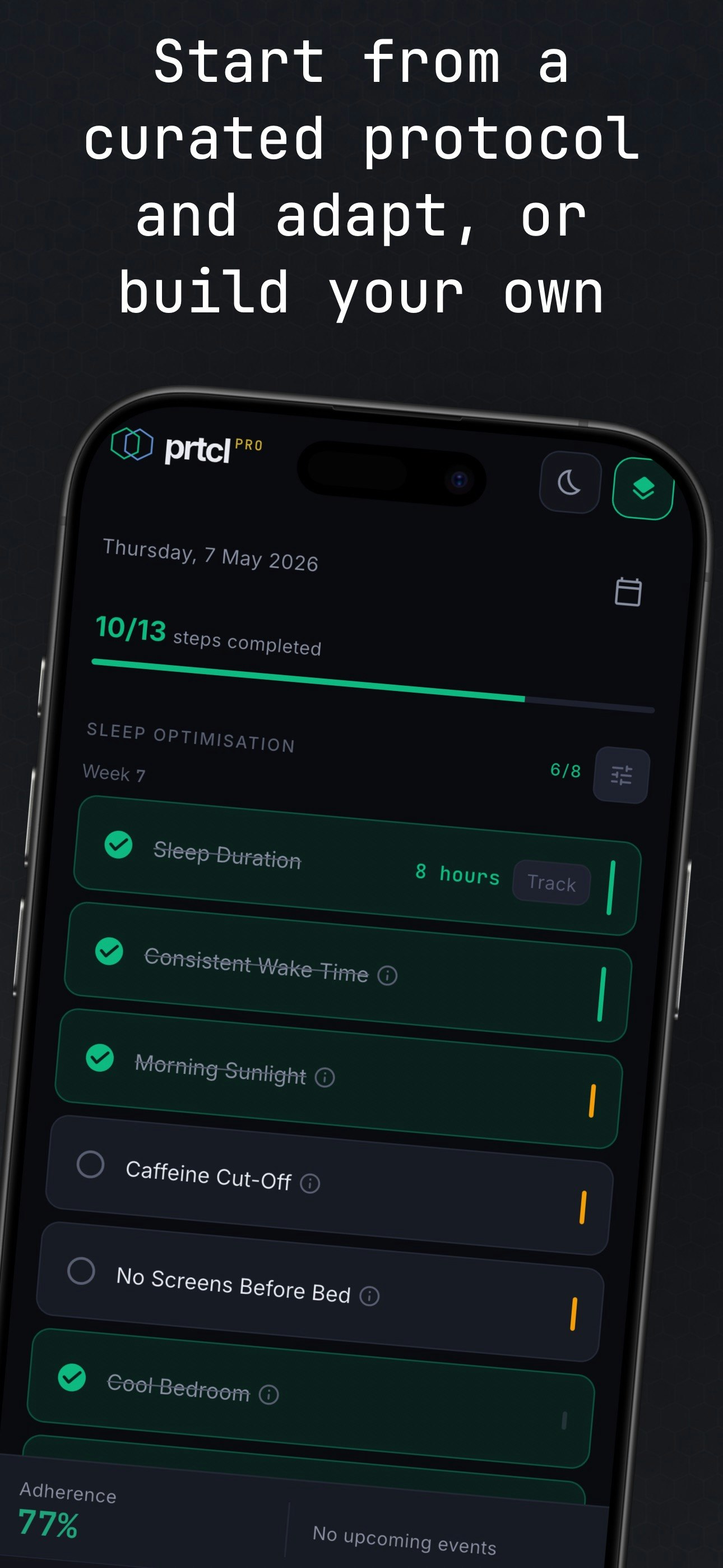 prtcl: health protocol tracker gallery image