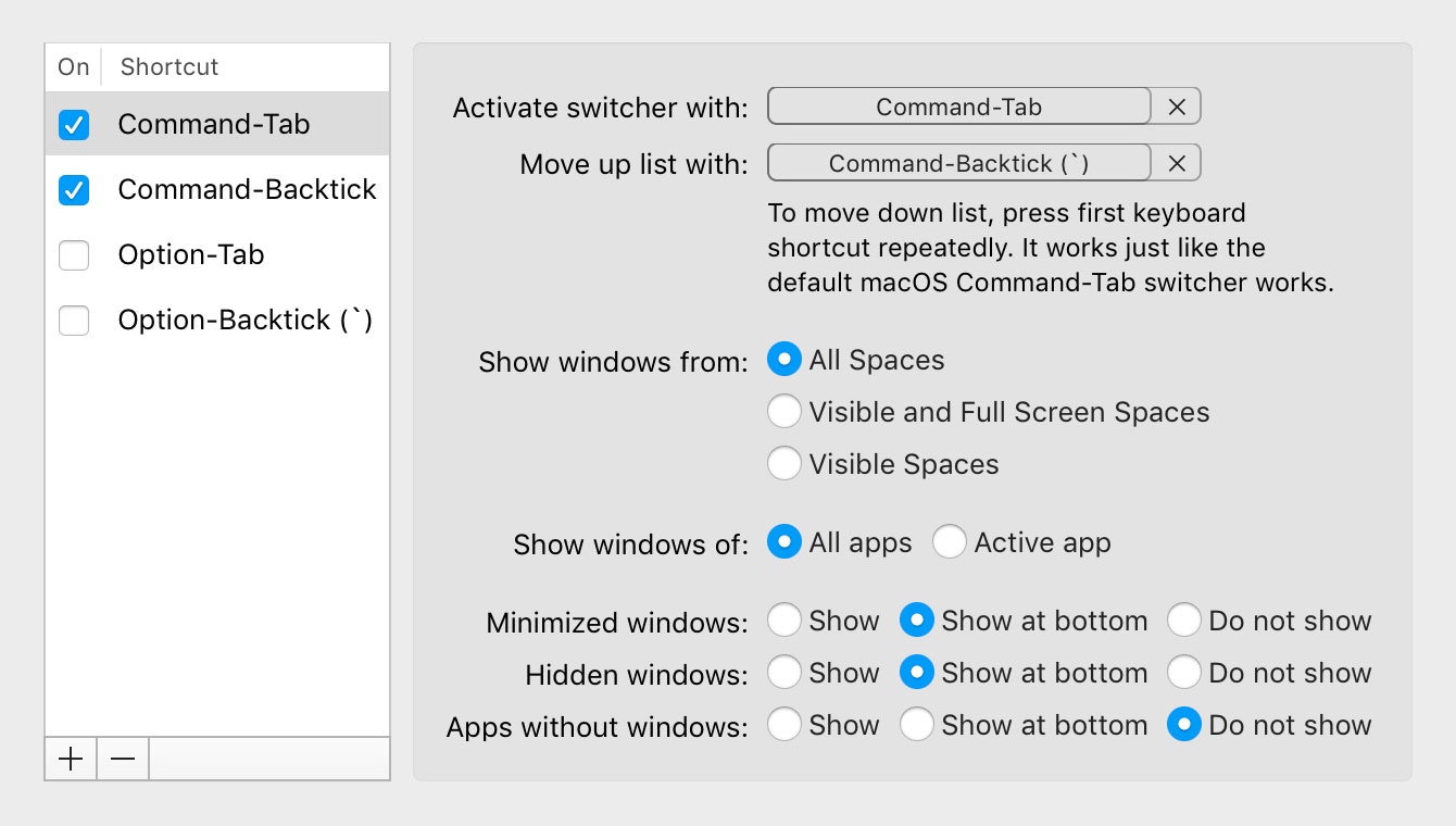 Contexts 3 5 3 – fast window switcher kit battery