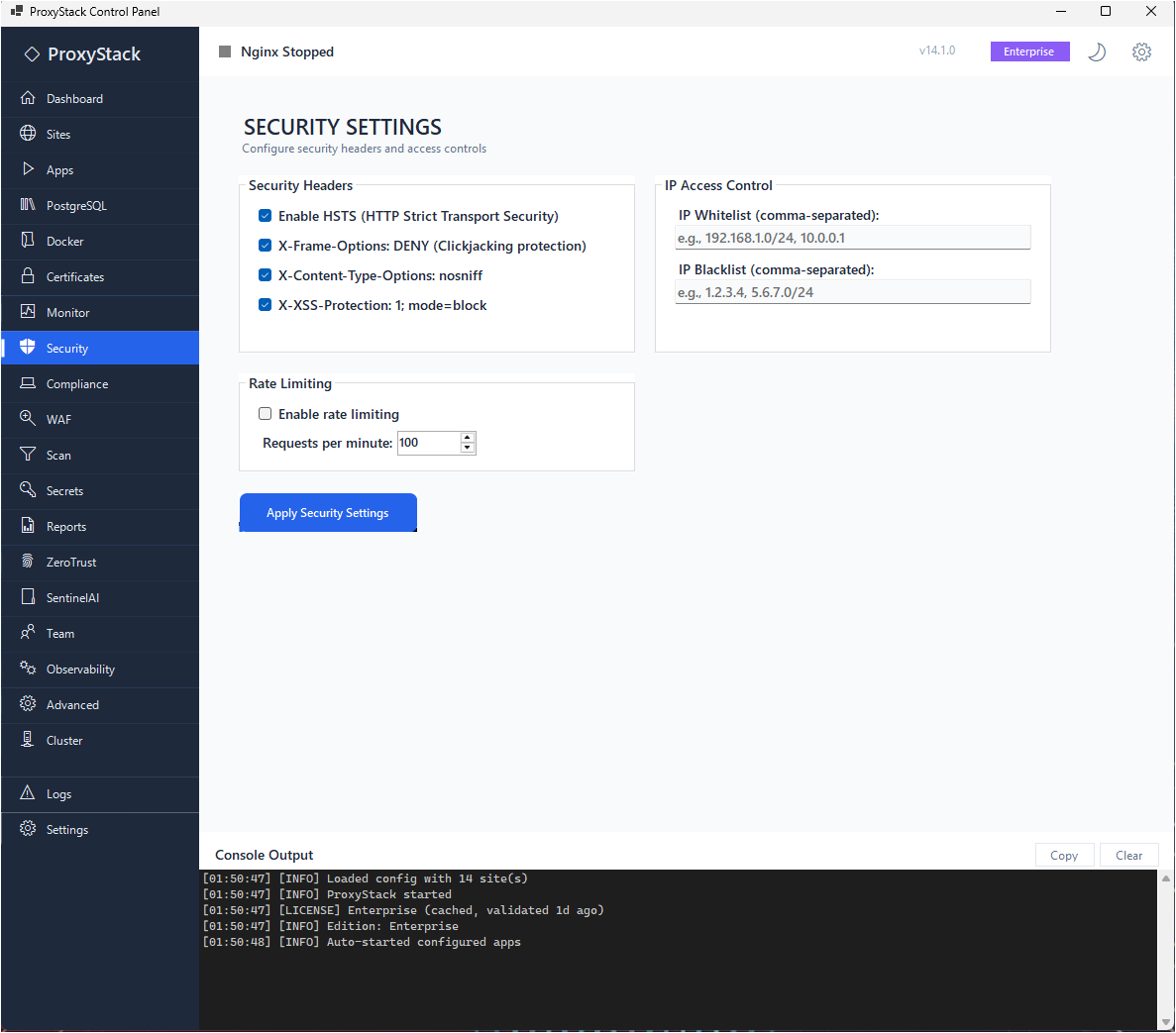 ProxyStack + SentinelAI gallery image