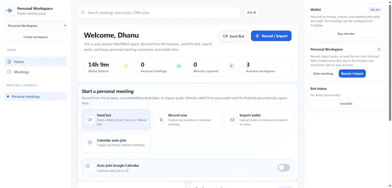 MeetMind  AI meeting assistant  screenshot 4