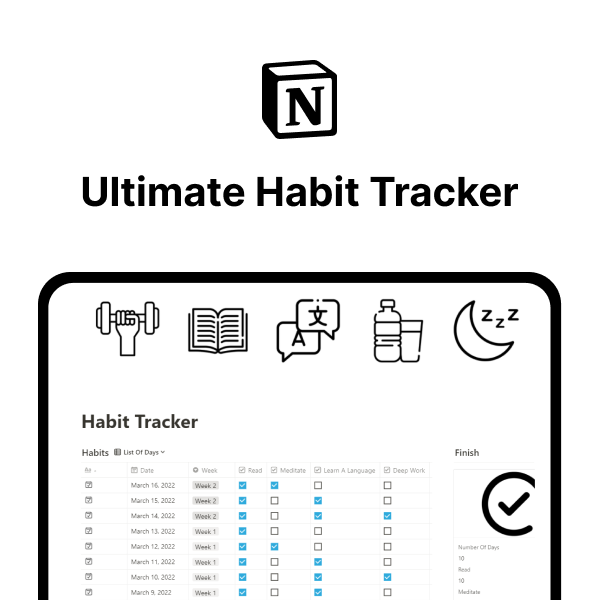 Ultimate Notion Habit Tracker