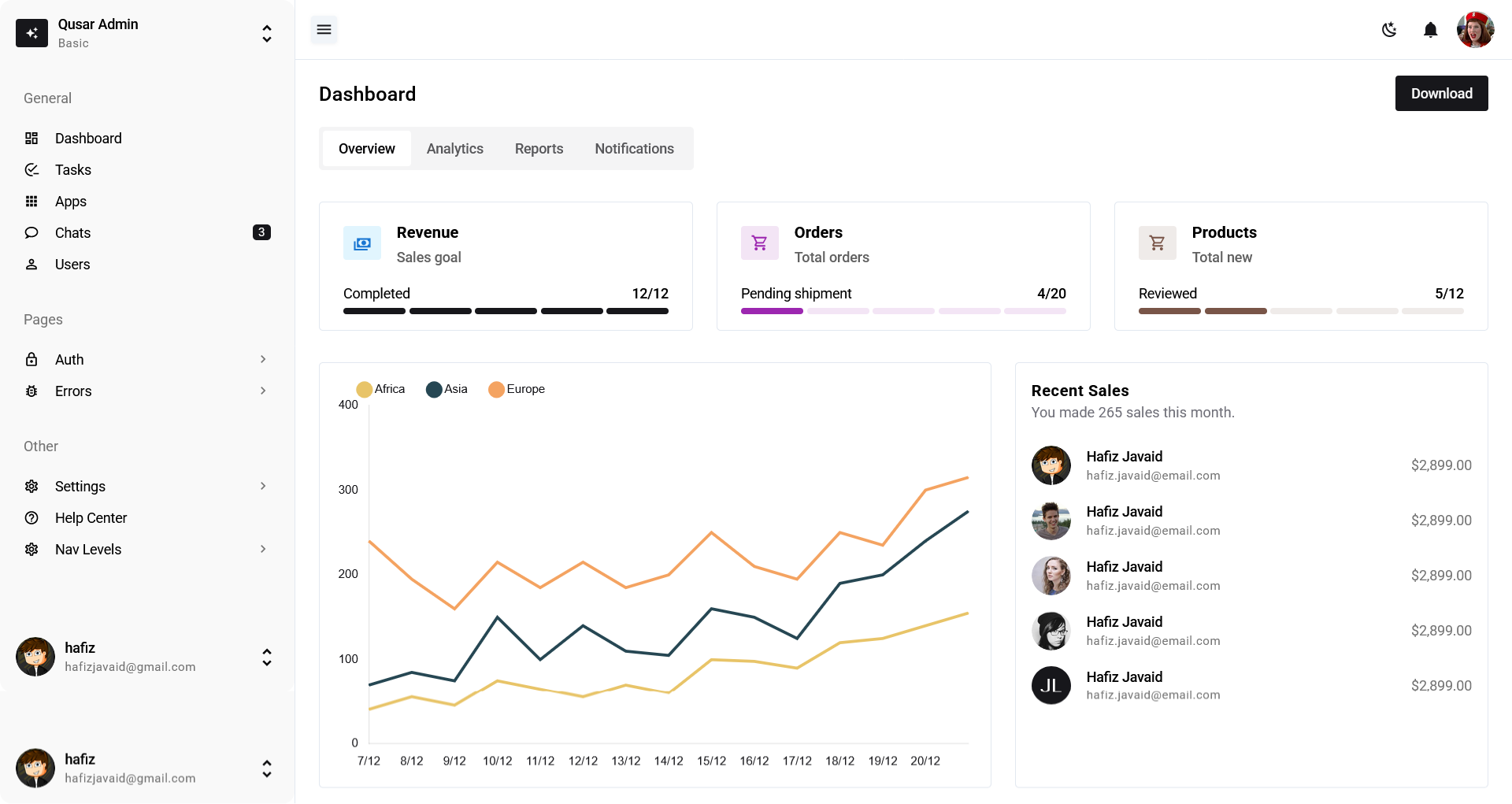 QuasarUI gallery image