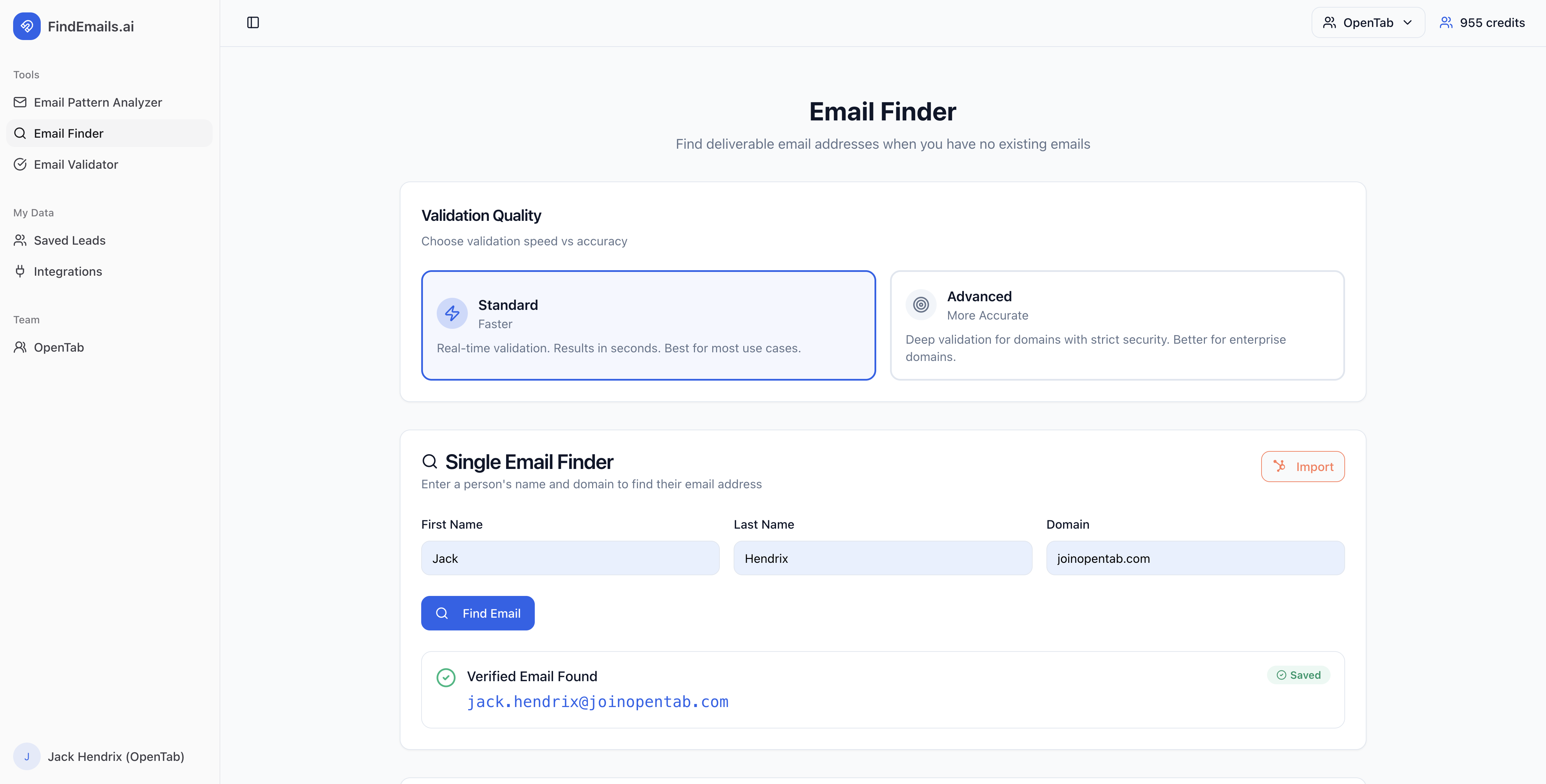 FindEmails.ai - Screenshot 4 showing product features and functionality