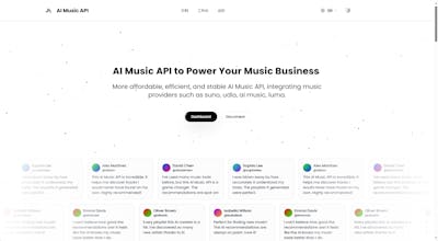 AI Music API, Free Cheap AI Music gallery image