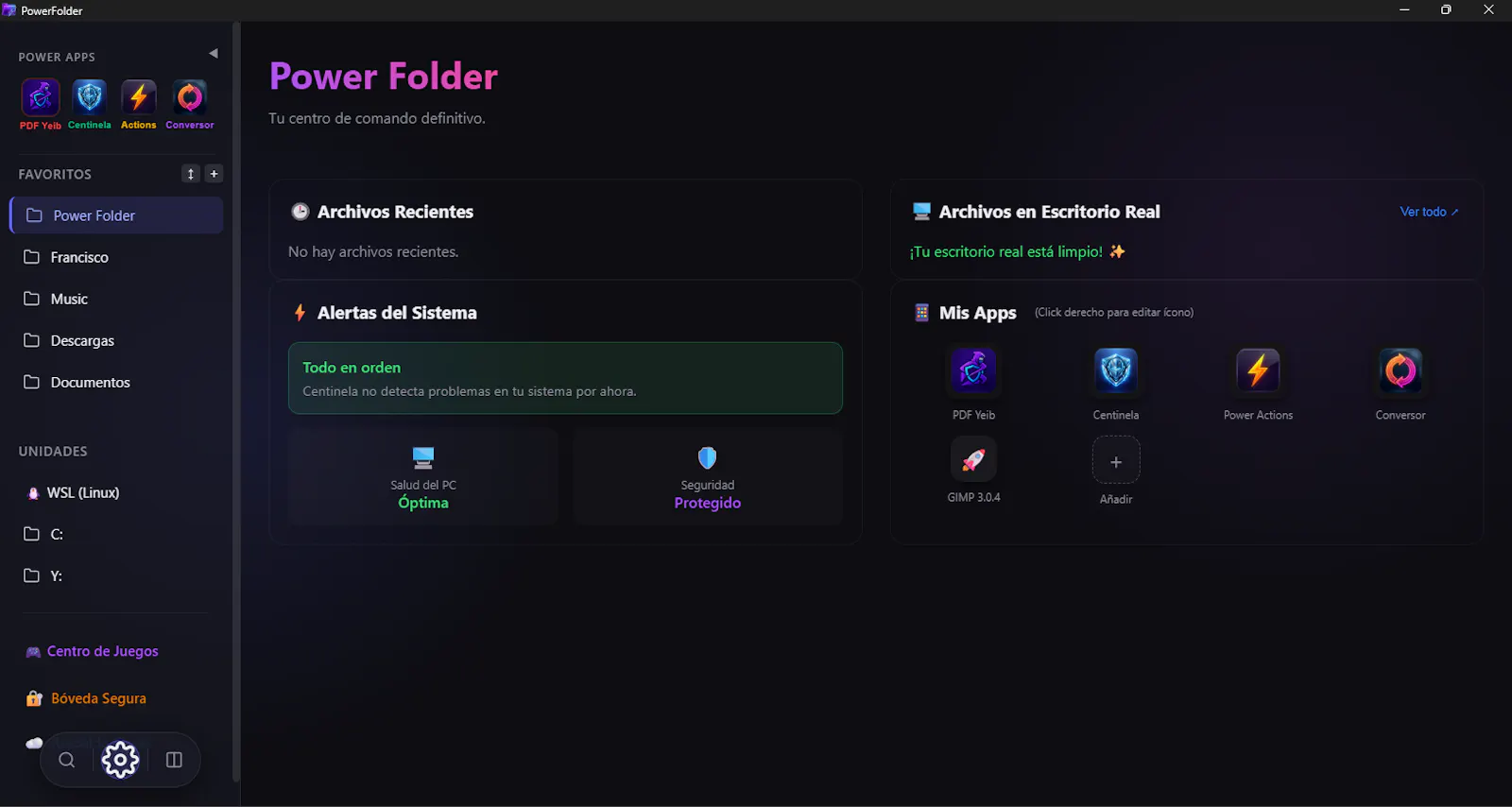 PowerFolder screenshot 1