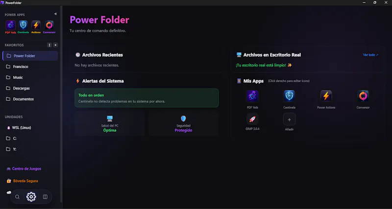PowerFolder screenshot 1