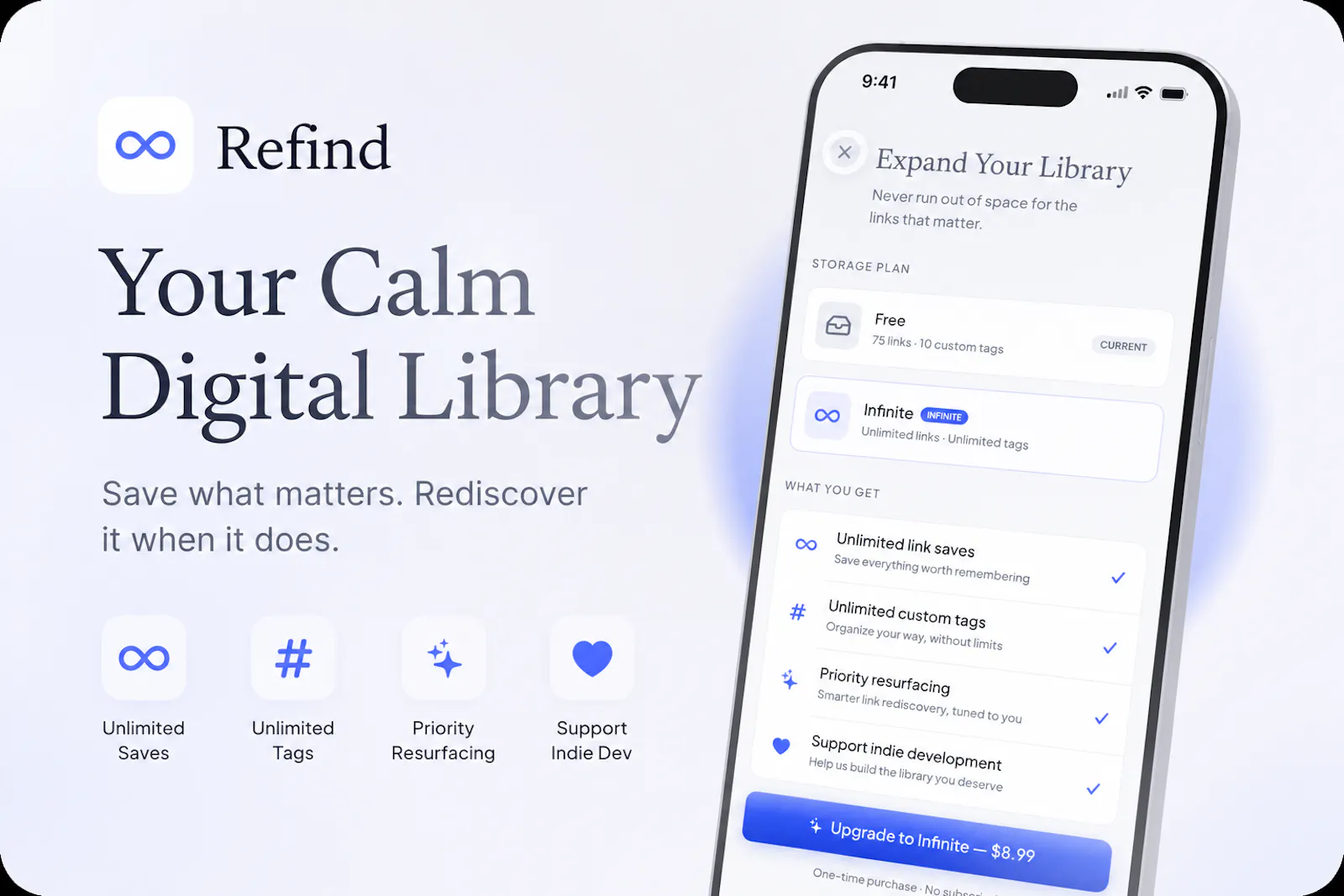 Refind : Best Link Saving & Bookmark App screenshot 2