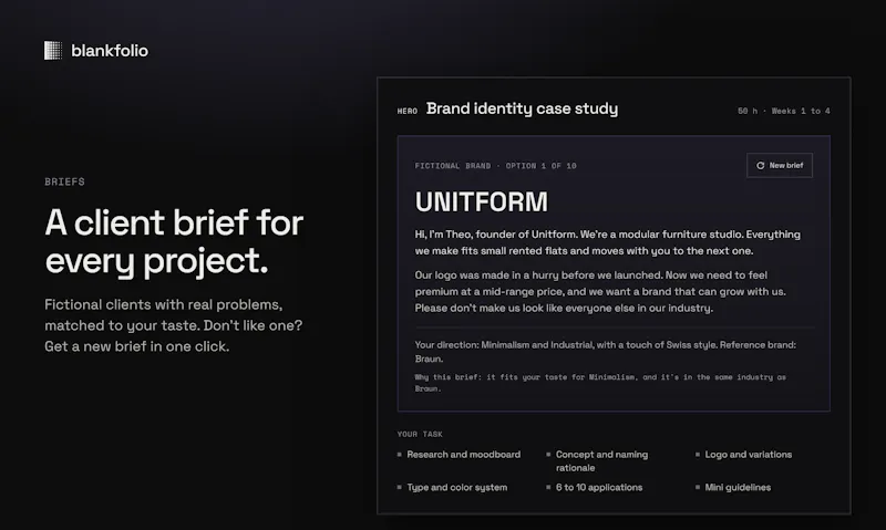 Blankfolio screenshot 4