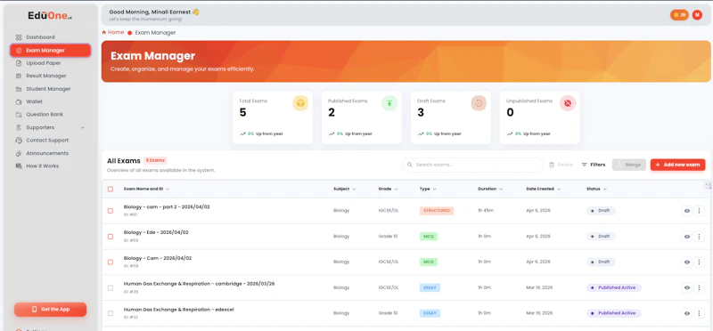 EduOne – Grade Handwritten Exams with AI screenshot 2