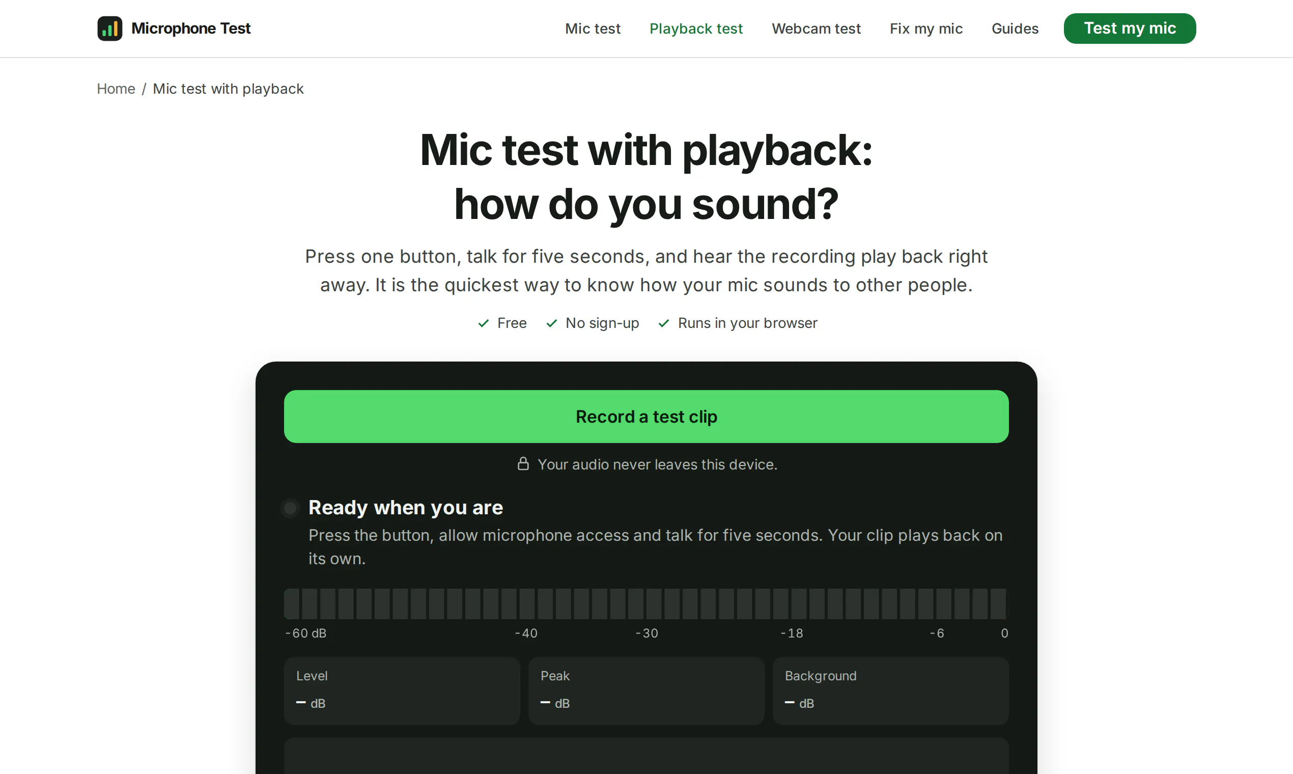Microphone Test gallery image