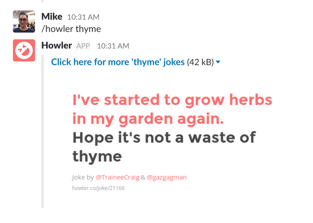 Howler for Slack gallery image