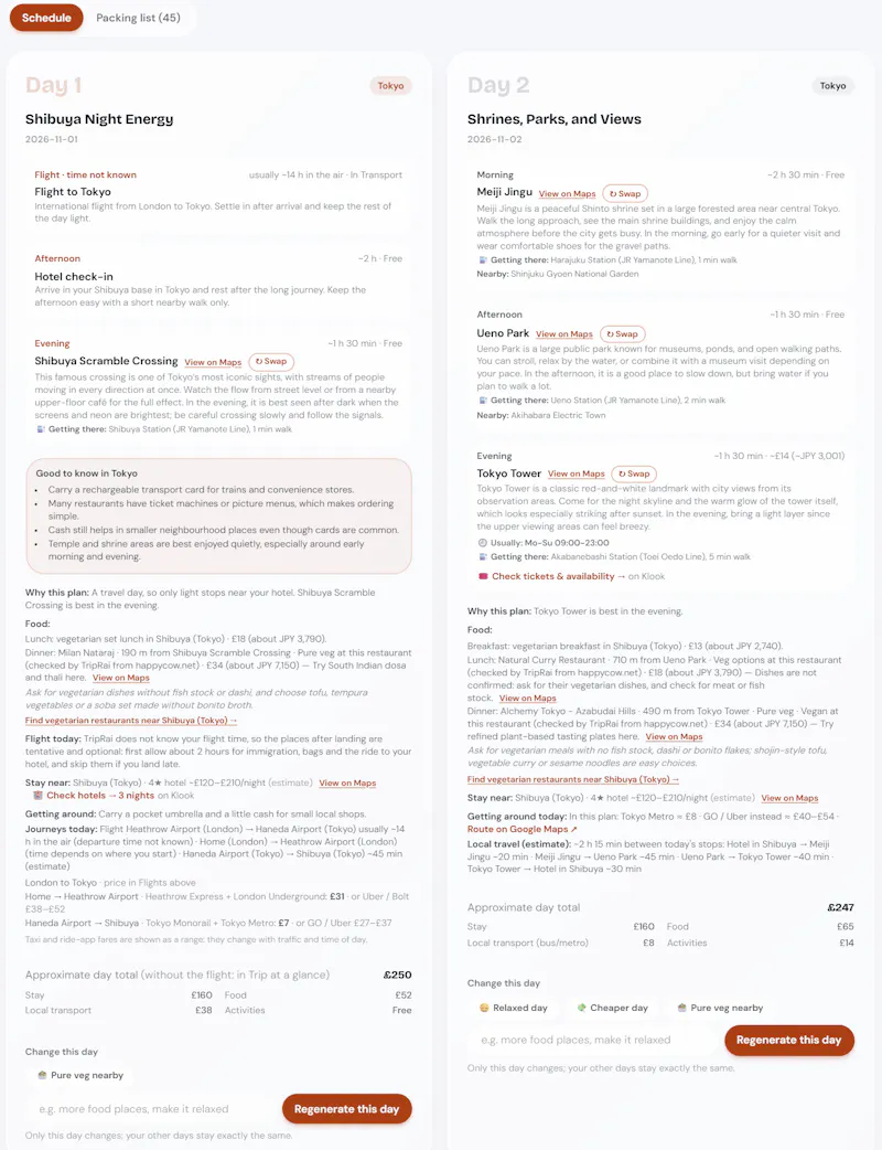 TripRai screenshot 2