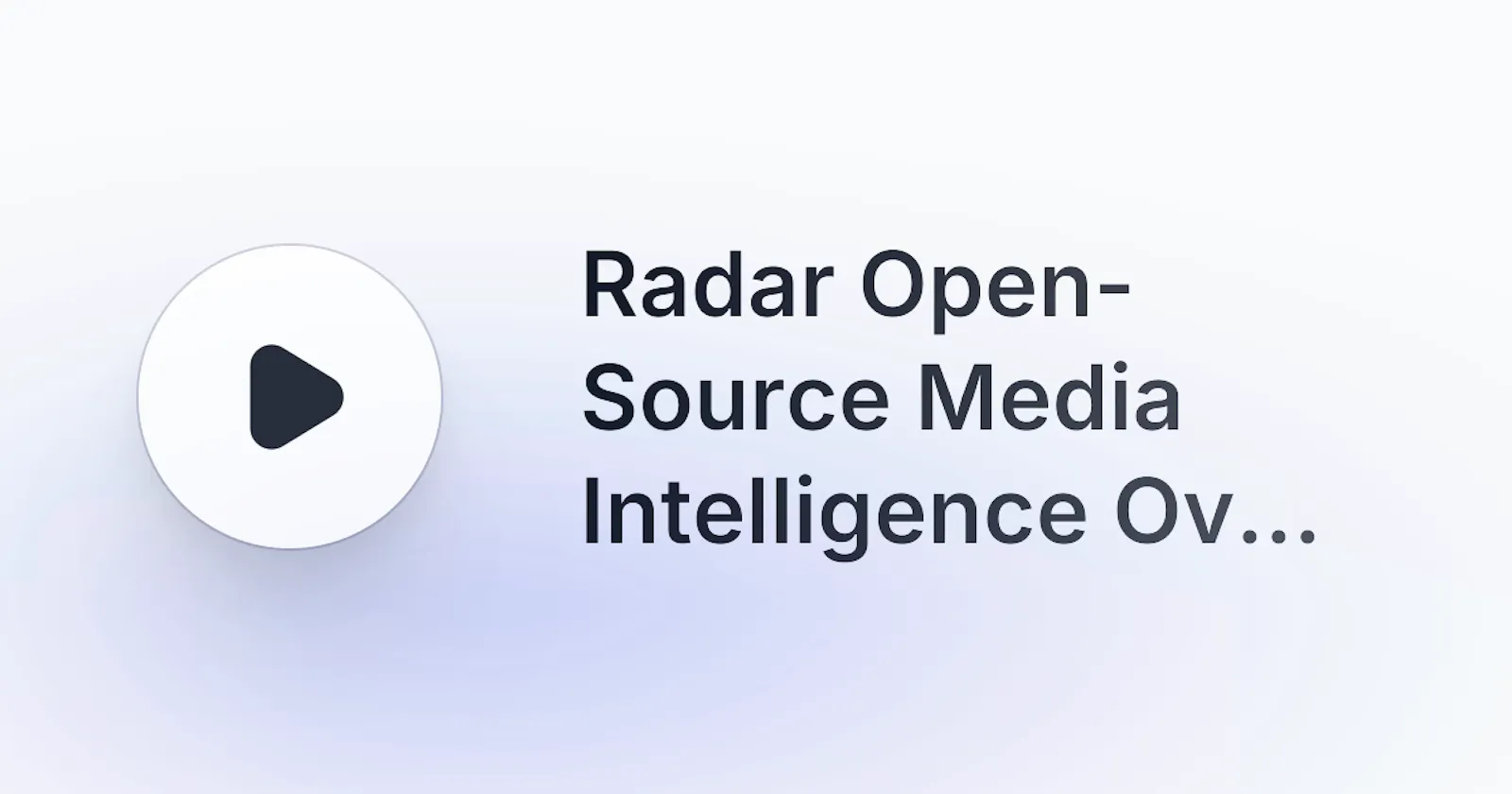Radar – Open Source Media Intelligence screenshot 6