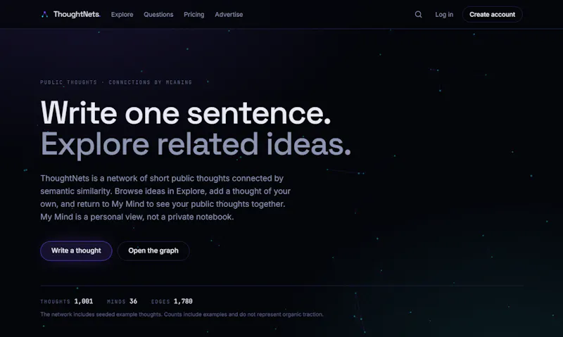 ThoughtNets screenshot 1