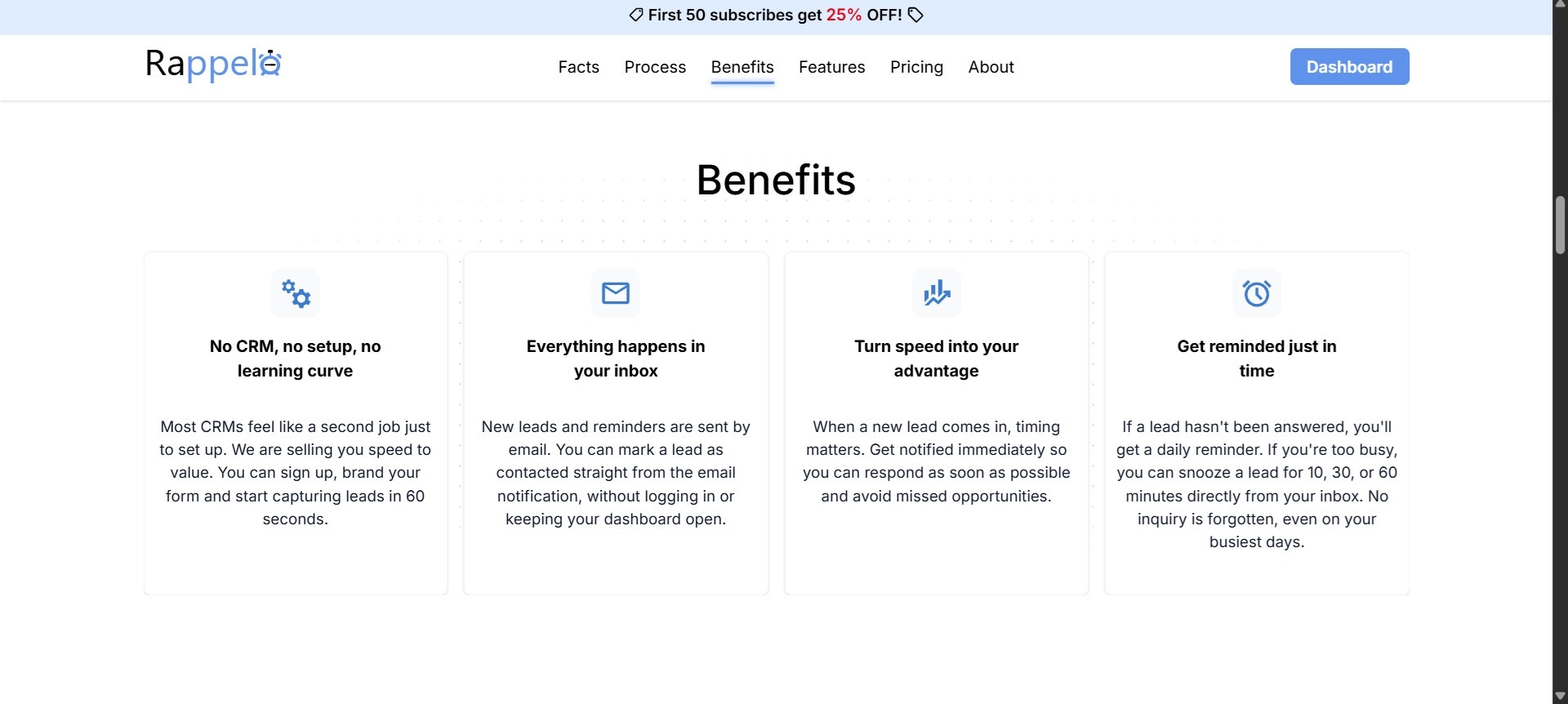 Rappelo - Screenshot 3 showing product features and functionality