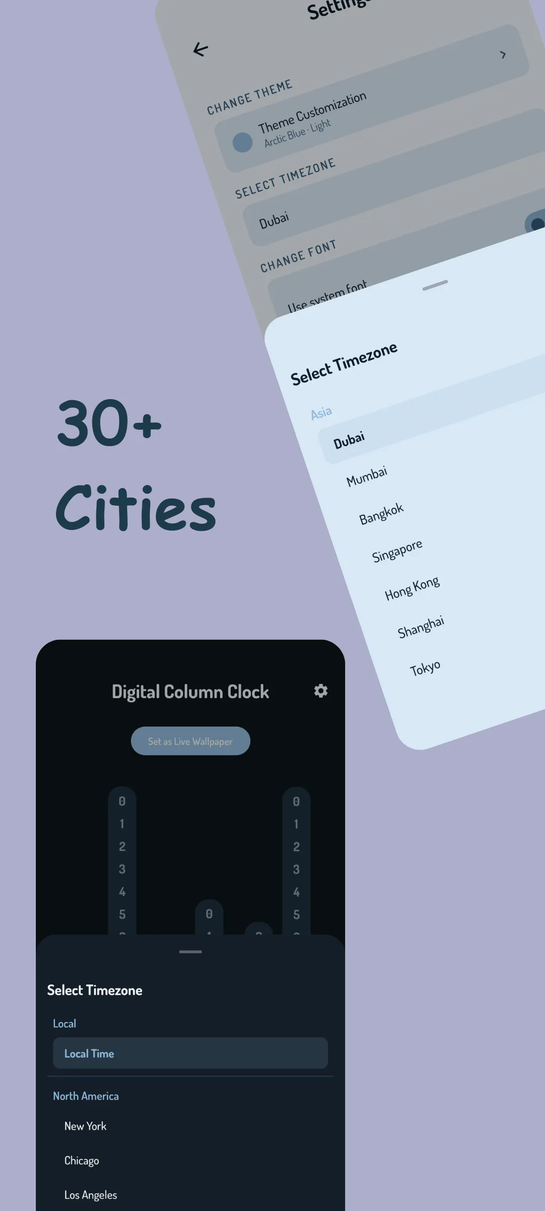 Column Clock Live Wallpaper gallery image