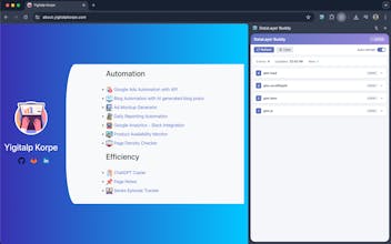 DataLayer Sidepanel gallery image