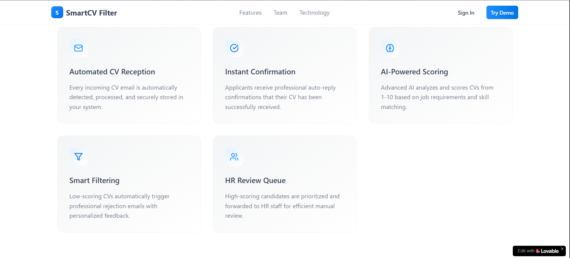 SmartCV Filter - AI-powered resume filtering for smarter hiring media 2