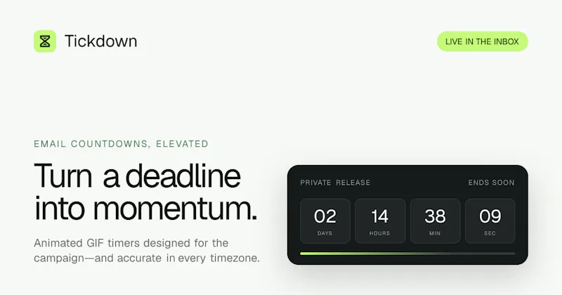 Tickdown screenshot 2