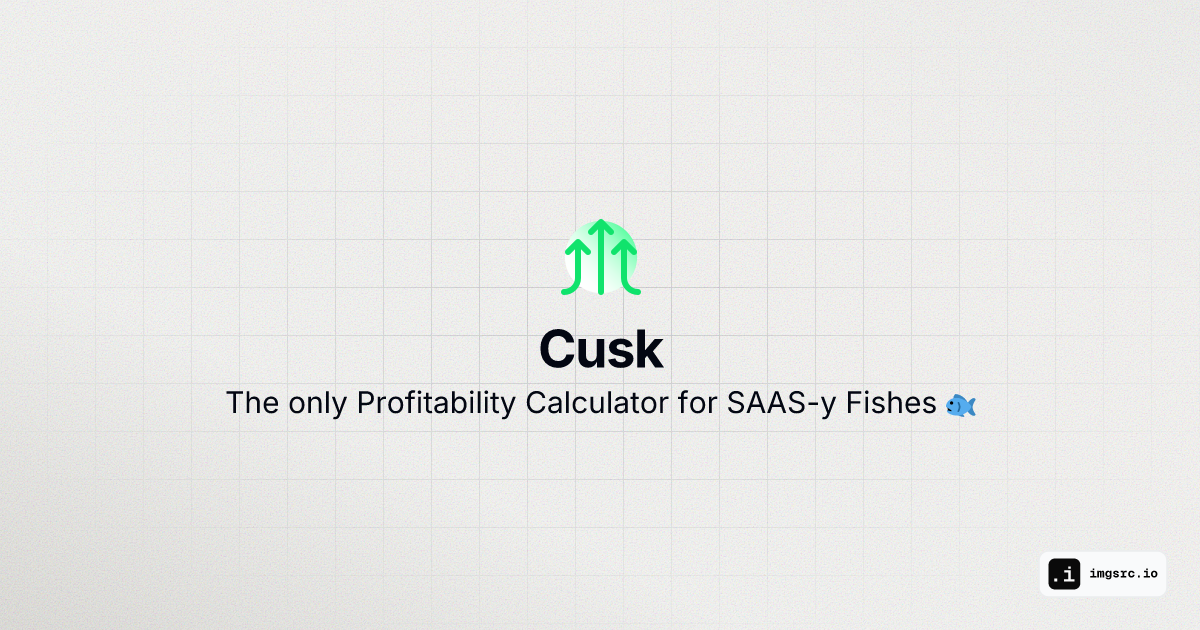 Cusk의 수익성 계산기 - 스타트 업 재정을 시뮬레이션하십시오 미디어 1