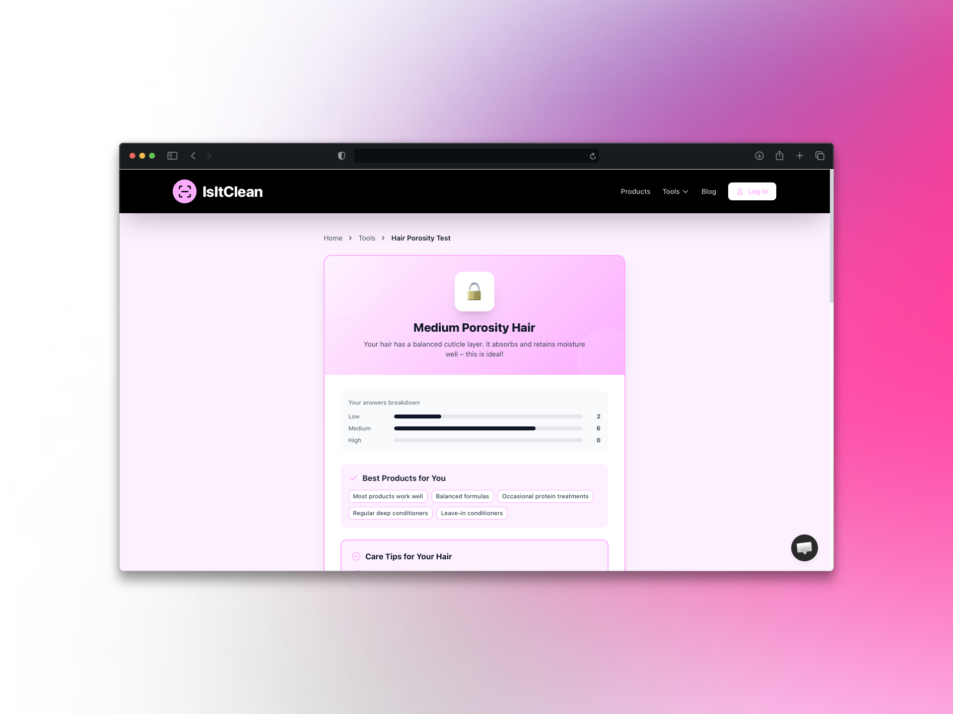 IsItClean Hair Porosity Test gallery image