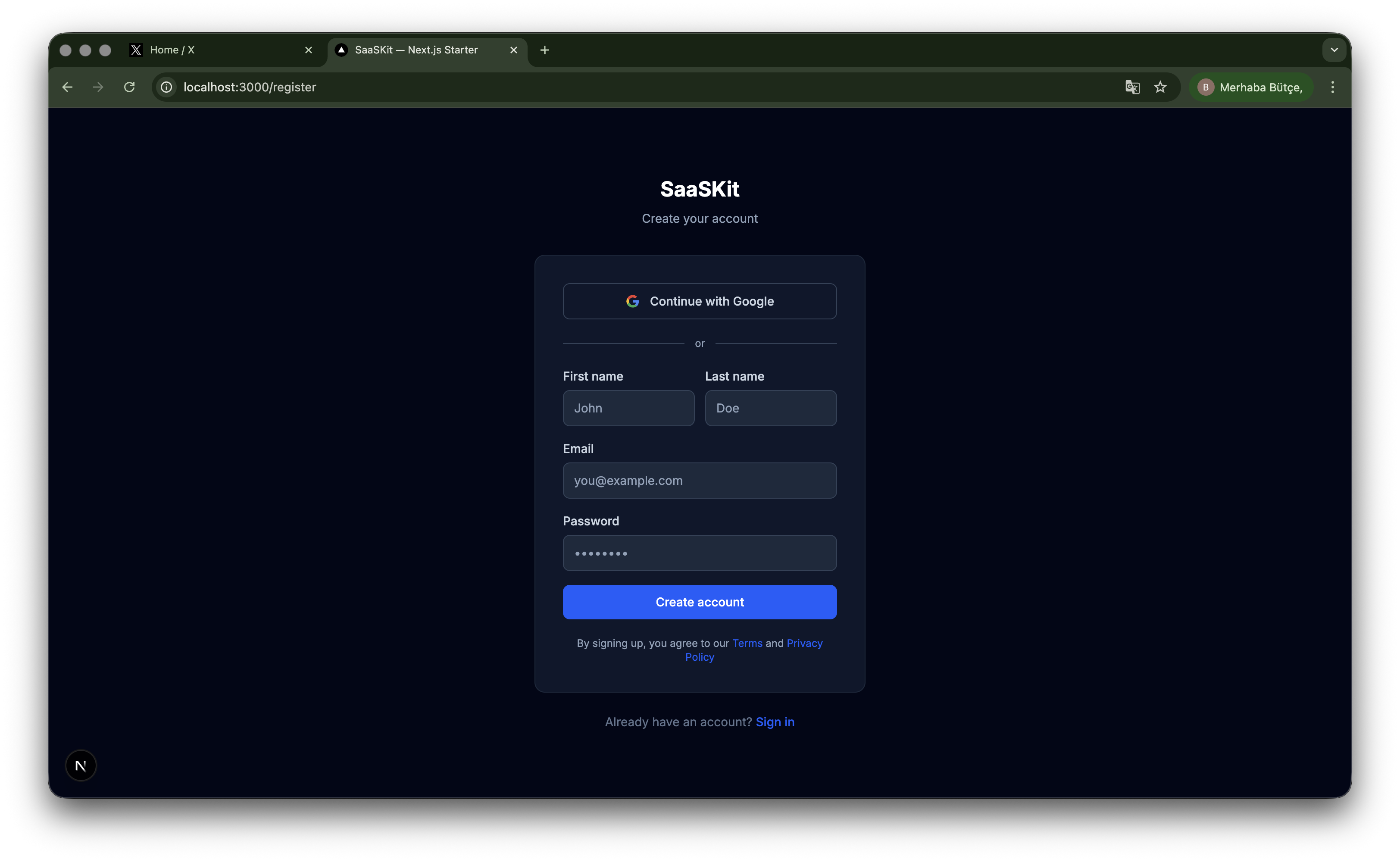 SaaSKit — Next.js SaaS Starter Template gallery image