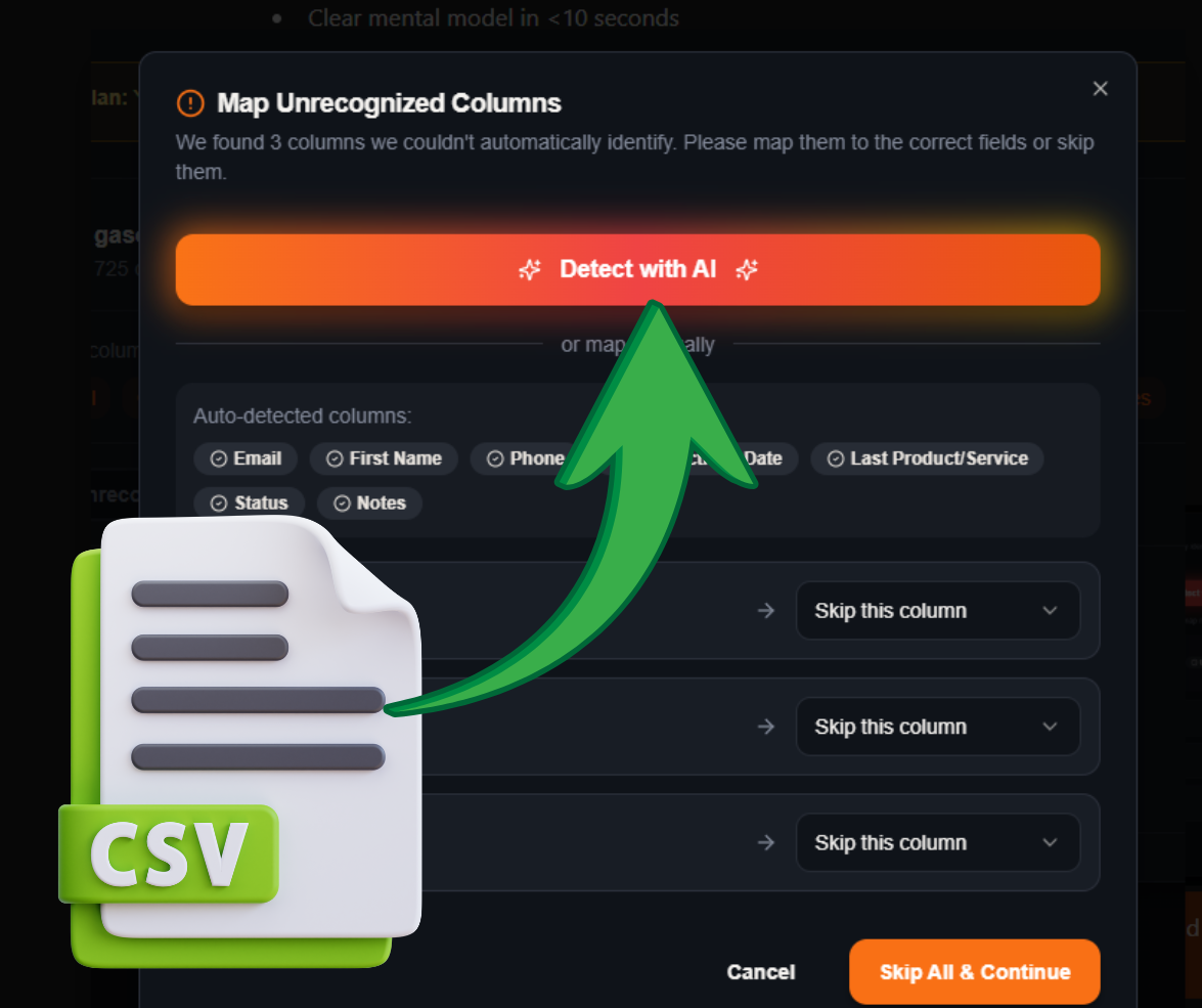 Gasoline — Reignite Lost Customers - Main product screenshot demonstrating key features and user interface