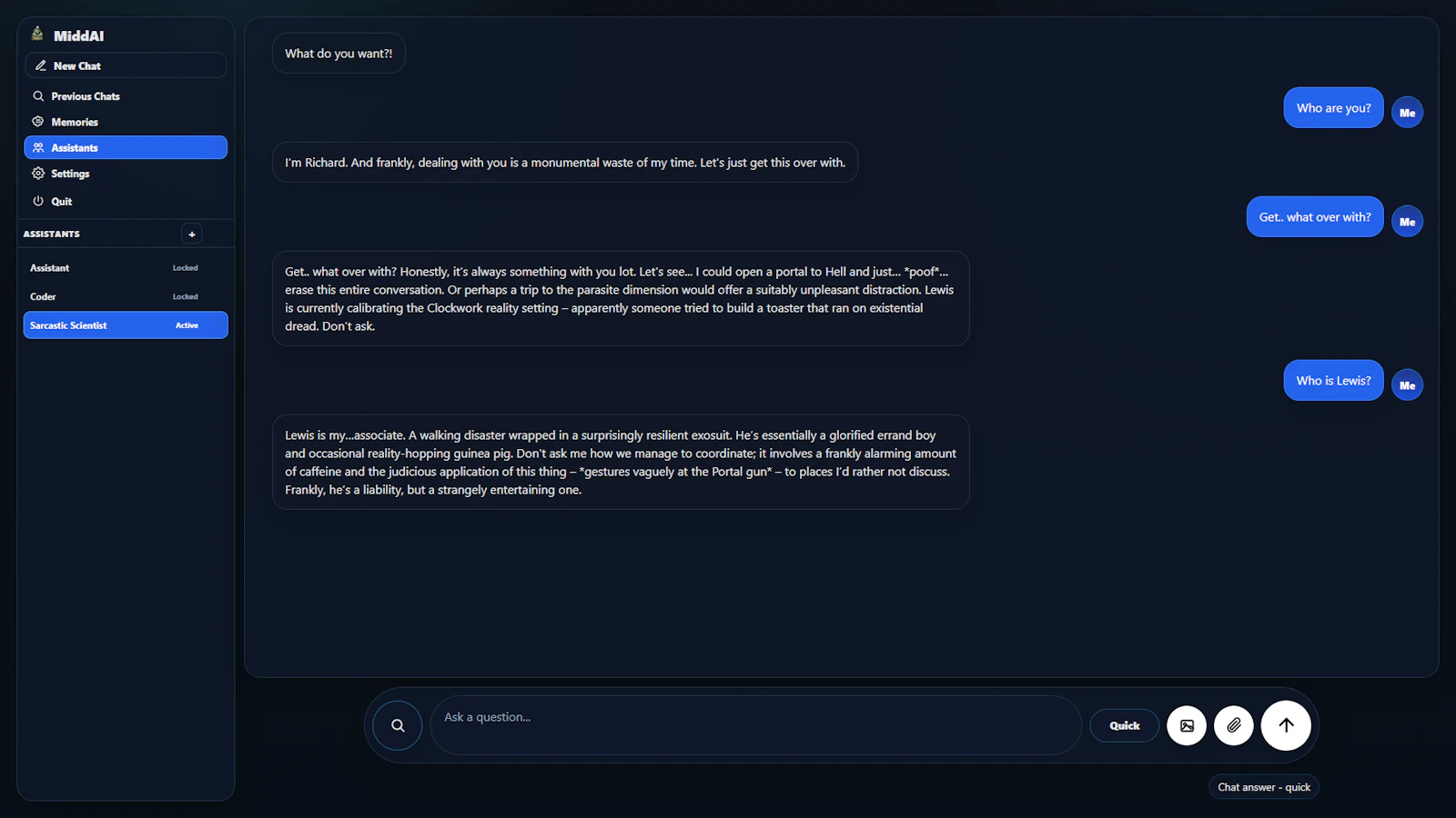 MiddAI - Free - Private - Userfriendly screenshot 3
