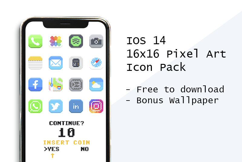 Free Pixel Art Icon Pack for IOS 14 gallery image