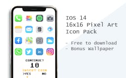 Free Pixel Art Icon Pack for IOS 14 media 1