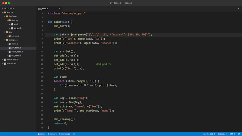 Abscom screenshot 5