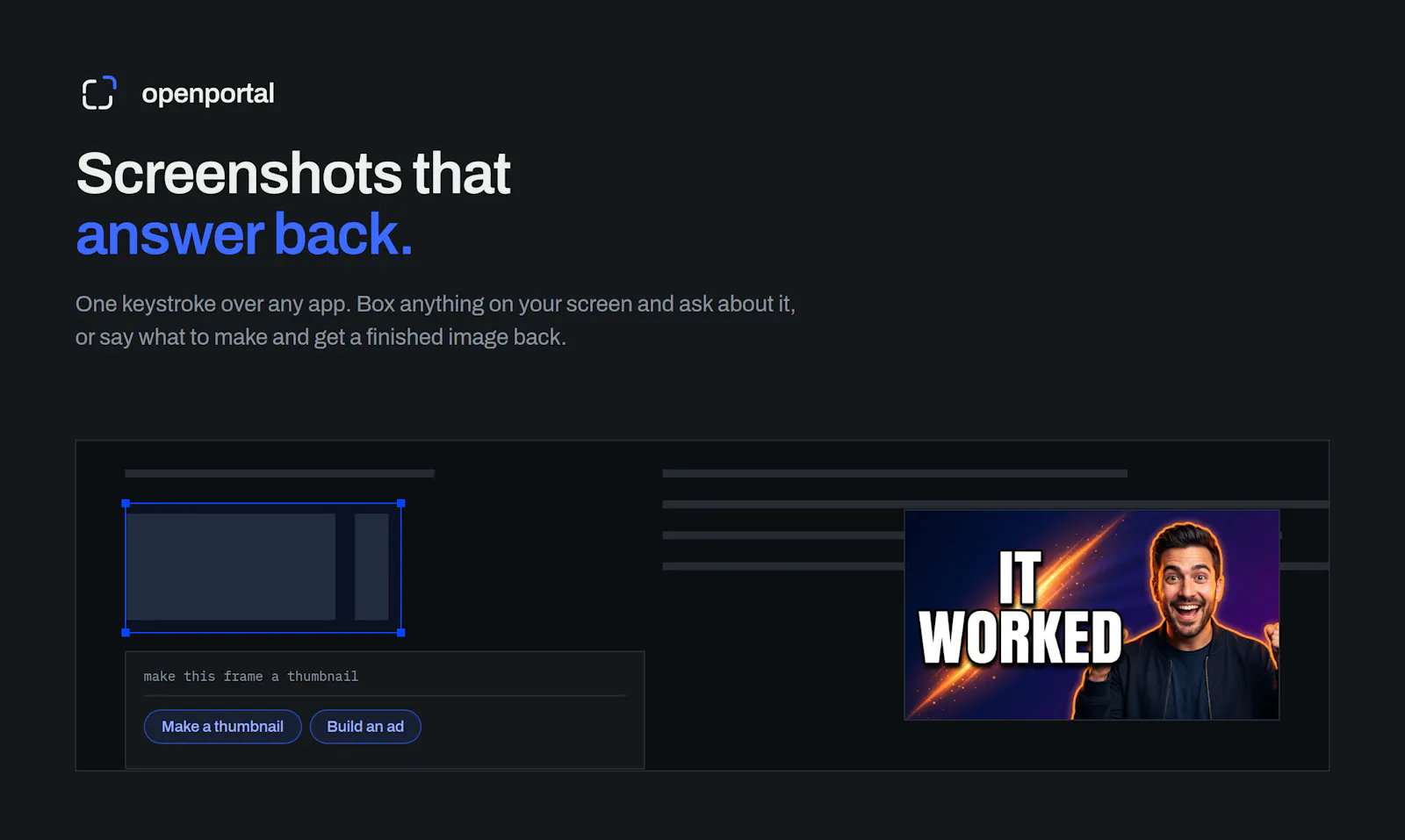 Open Portal screenshot 2
