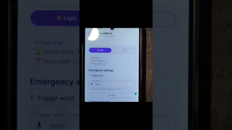 GuardWord screenshot 1 (video preview)