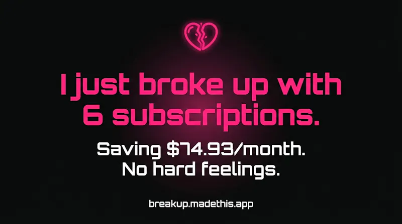 My app breaks up with my subscriptions screenshot 4