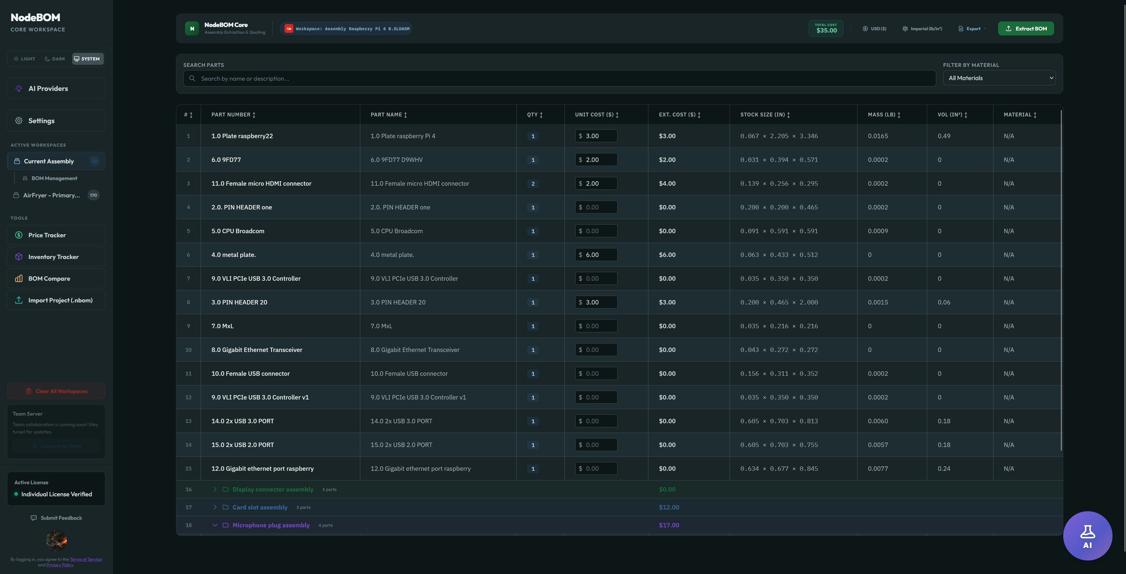 NodeBOM gallery image
