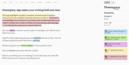Hemingway editor 3 0 3 – word processor supporting markdown list