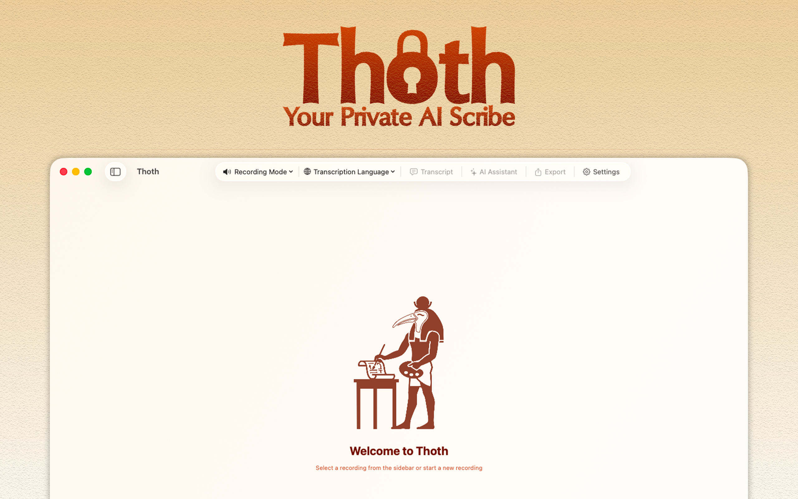 Thoth - Your Private AI Scribe gallery image