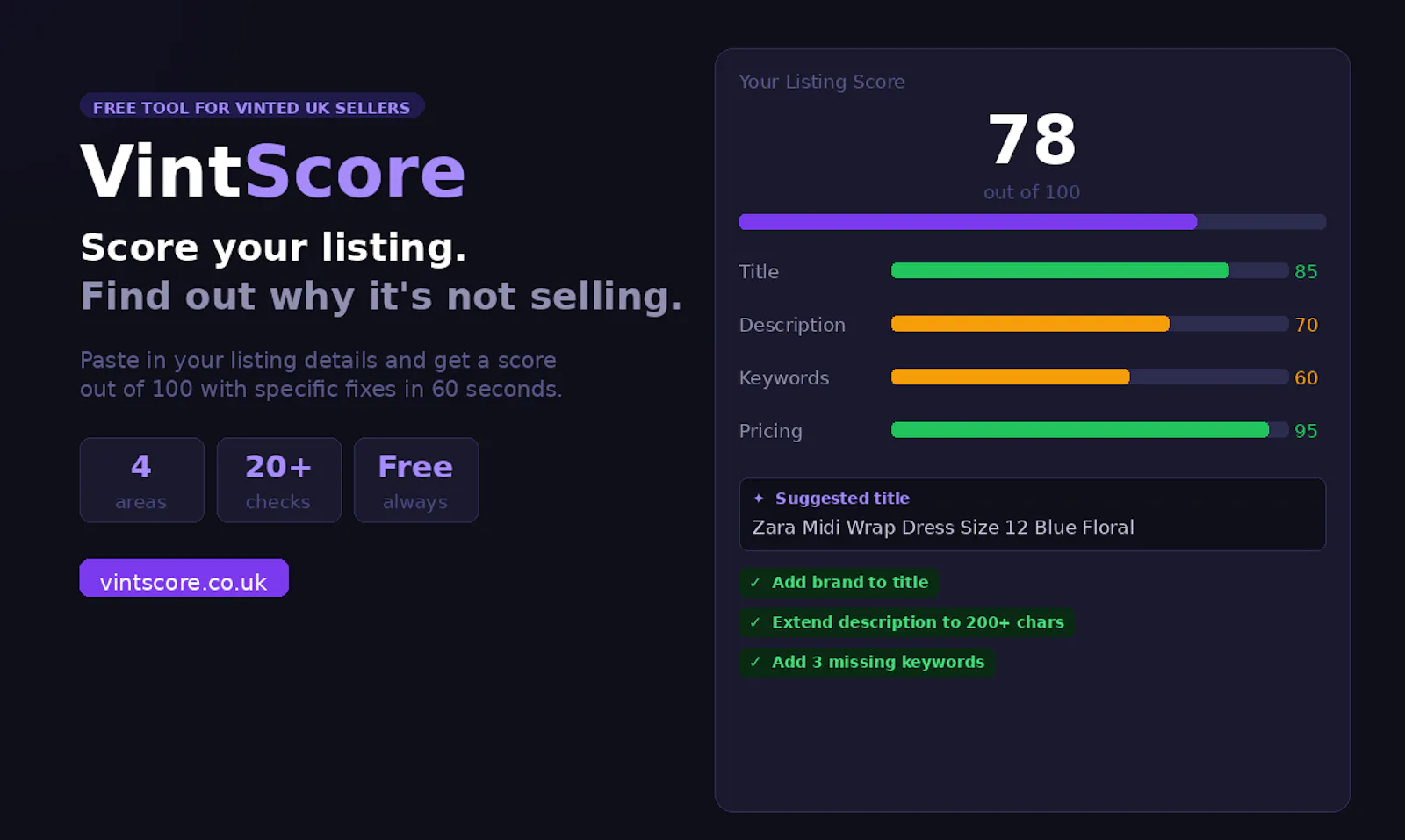 VintScore screenshot 1