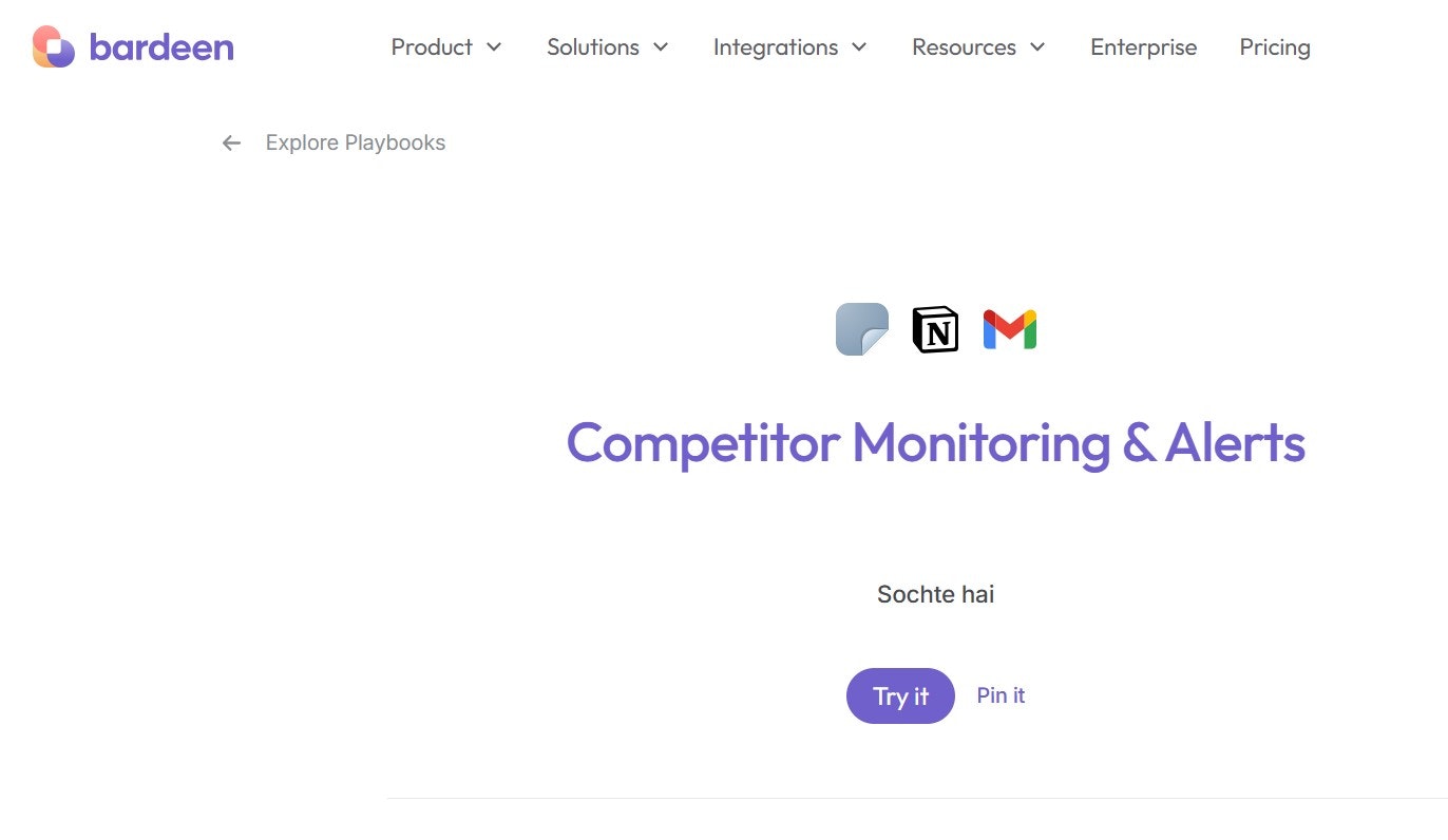 Bardeen Community Playbook