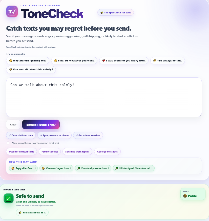 Tonecheck — Spellcheck for Tone gallery image