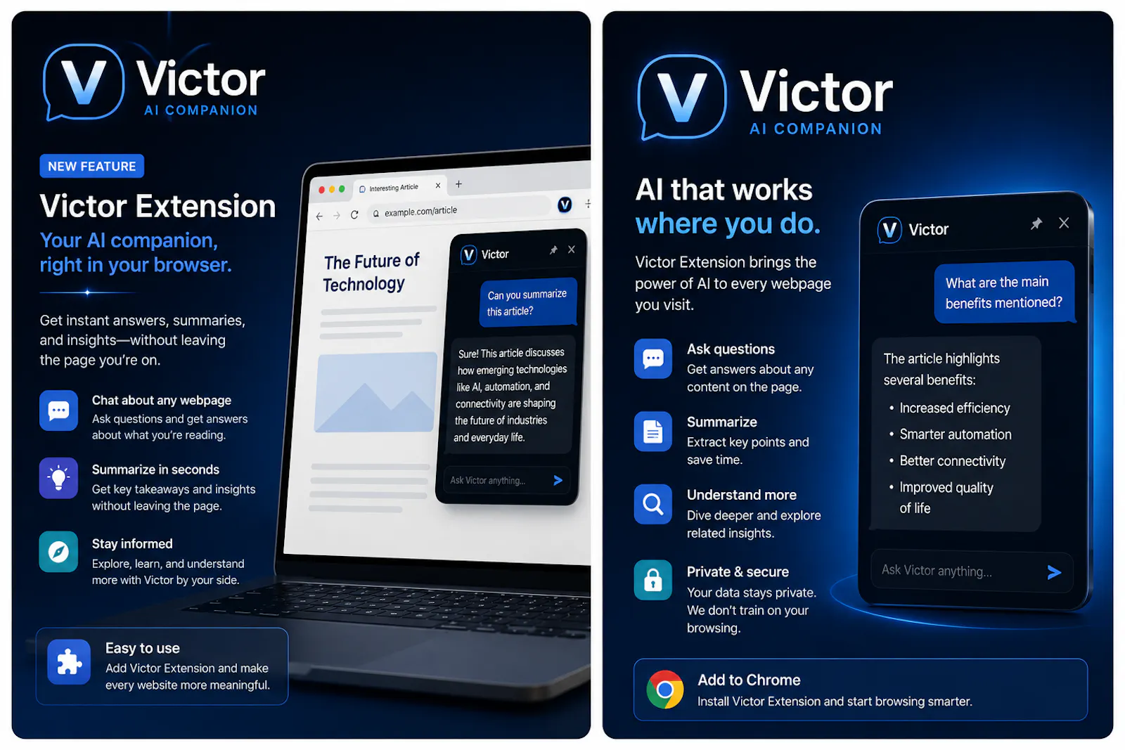 Victor screenshot 2