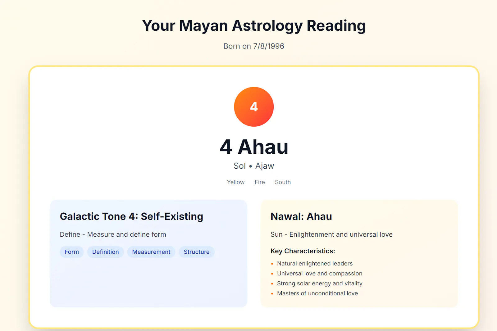 Mayan Astrology Calculator screenshot 4