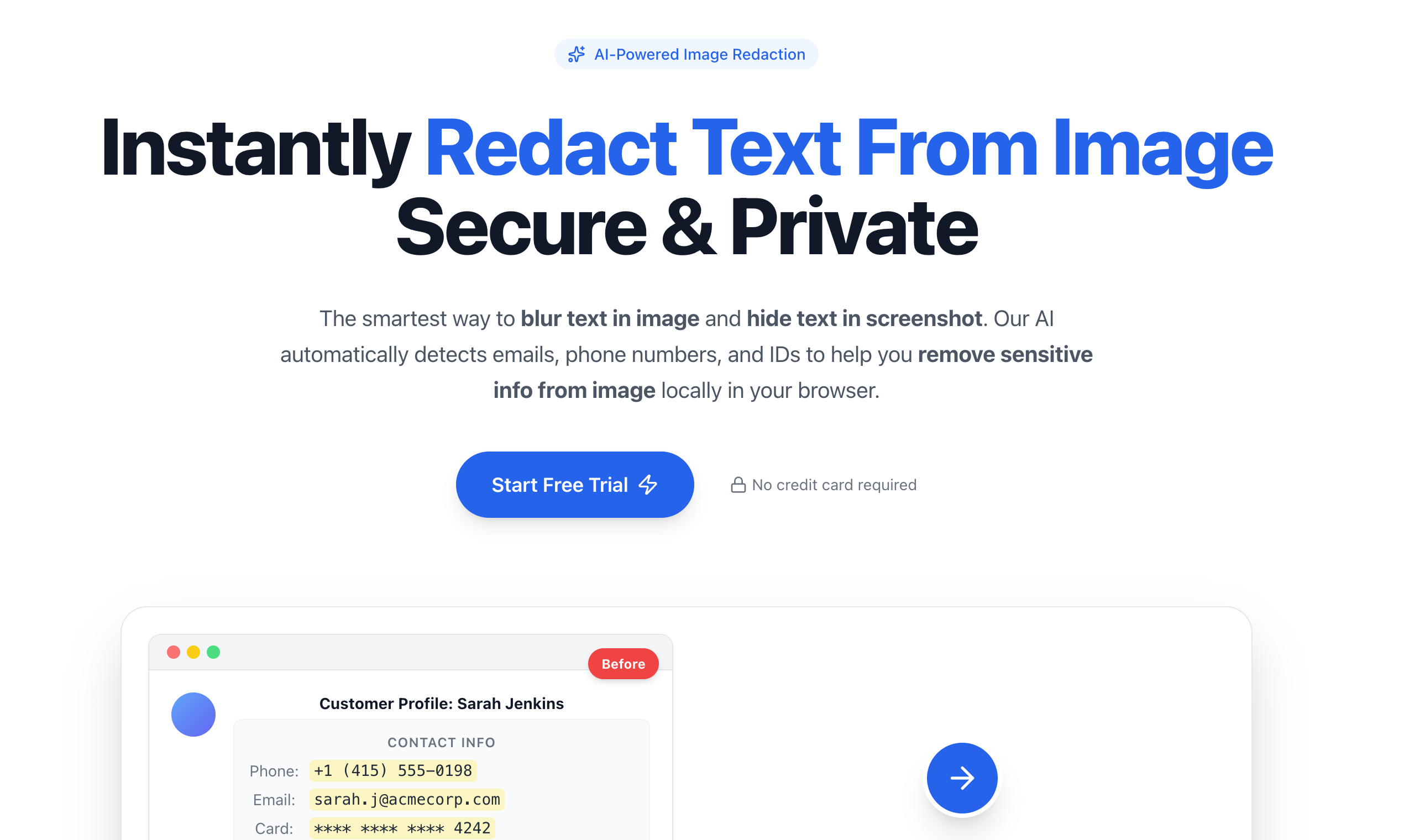 RedactAI – Auto Blur & Redact Images gallery image