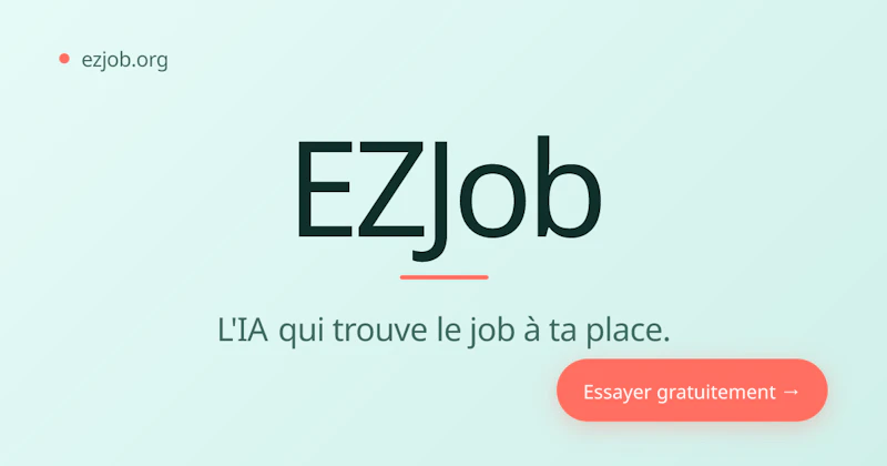 EZJob: AI Job Matching for France screenshot 1