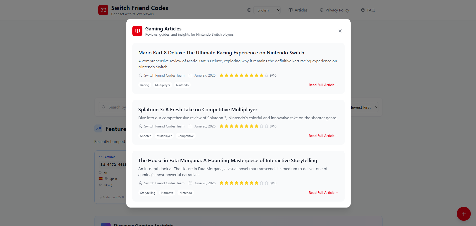 Switch Friend Codes - Find Nintendo Switch players & share friend codes media 3