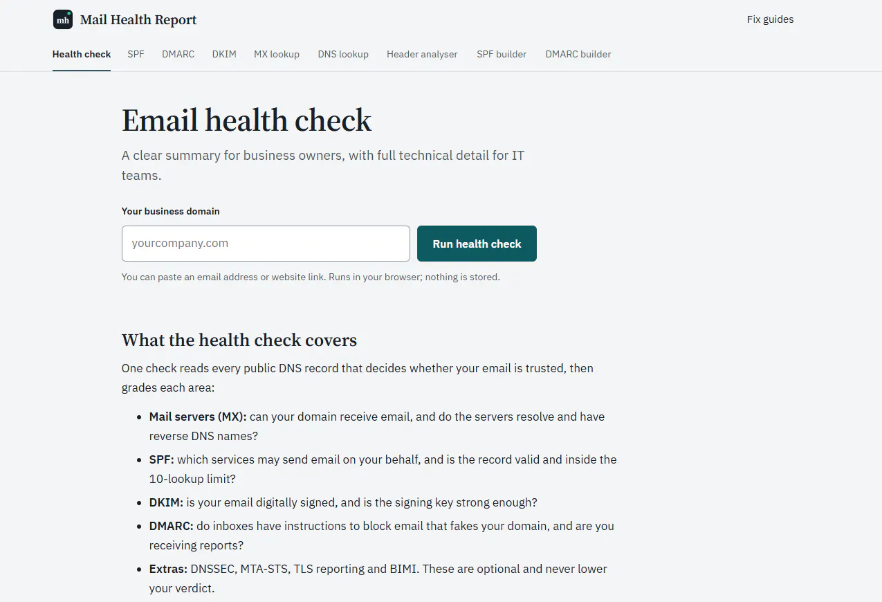 Mail Health Report gallery image