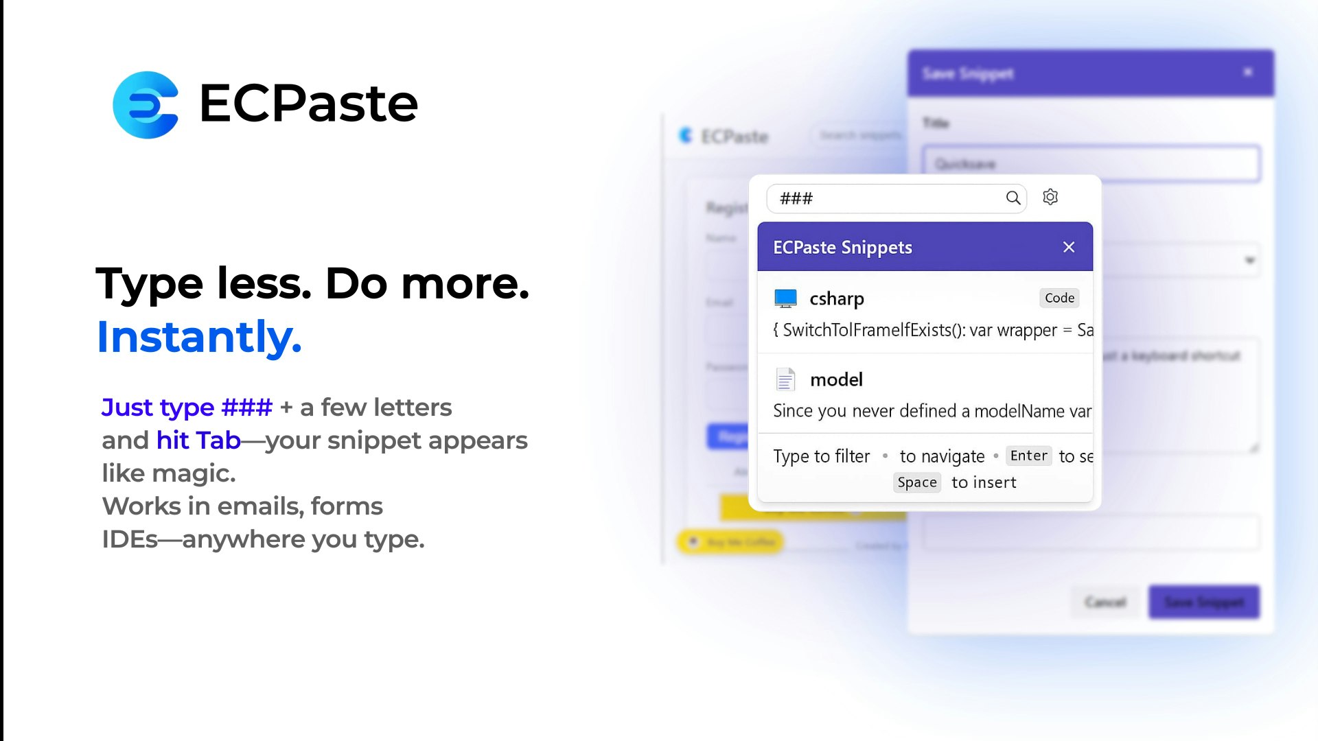Ecpaste - ตัวจัดการตัวอย่างสมาร์ทของคุณ media 5
