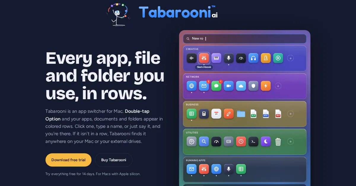 Tabarooni — powerful, smart Mac Switcher gallery image